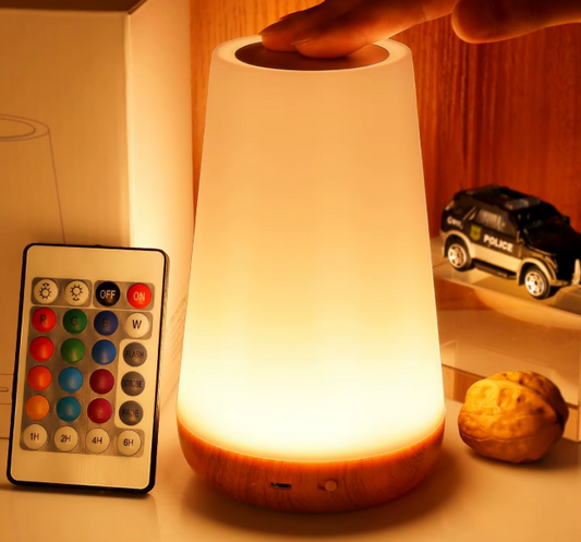 Lámpara de Noche Táctil con 13 Tonos de Luz