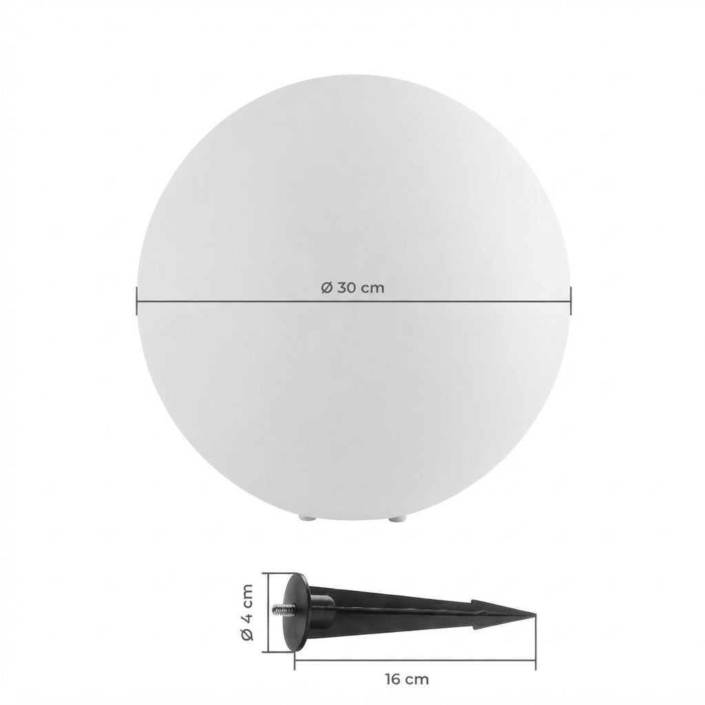 Bola LED exterior con mando