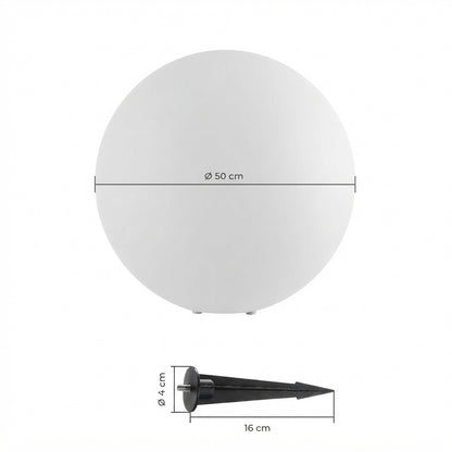 Bola LED exterior con mando
