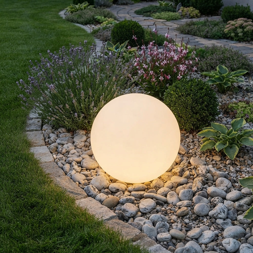 Bola LED exterior con mando