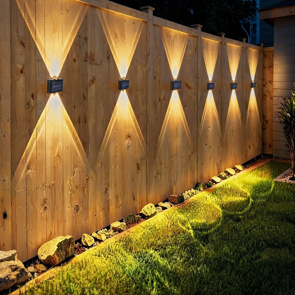 Aplique solar LED exterior