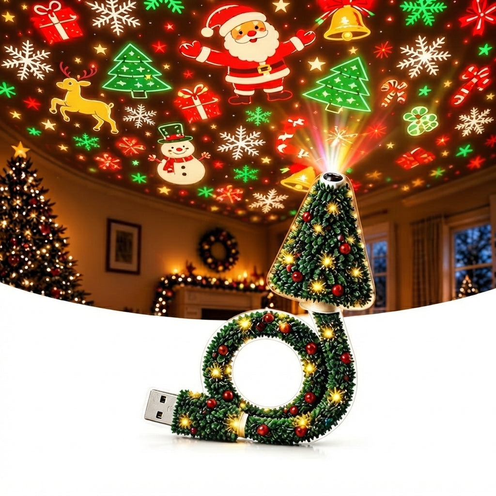 Proyector de luz de Navidad