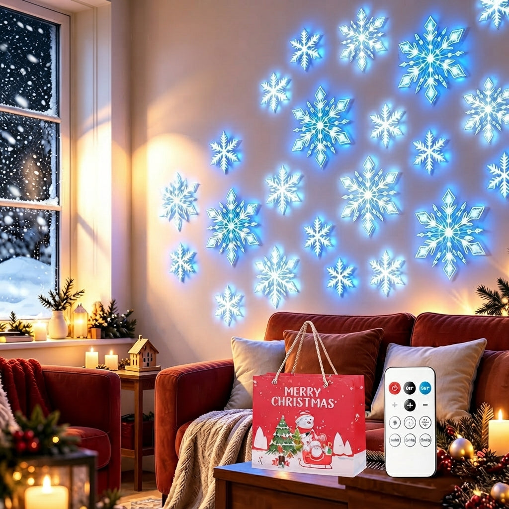Set de copos de nieve LED