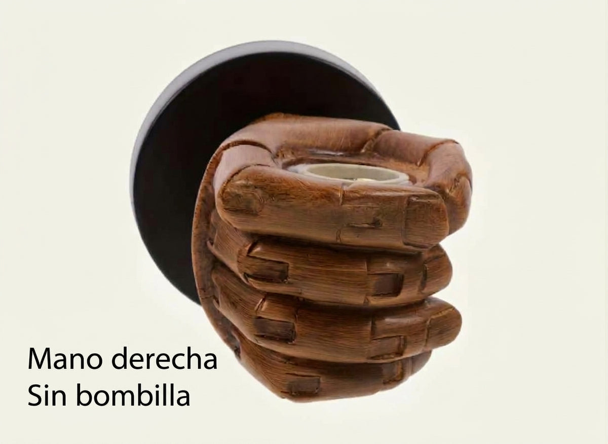 Lámpara de Pared Industrial con Forma de Puño (Base E26)