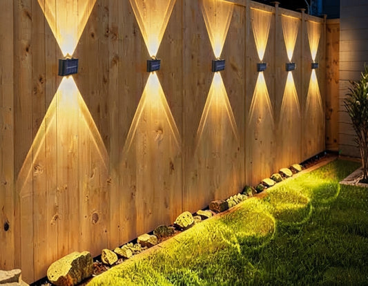 Luces Solares de Pared Impermeables (6 LED) – Decoración Exterior